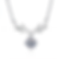 Antler Moissanite Solitaire Necklace