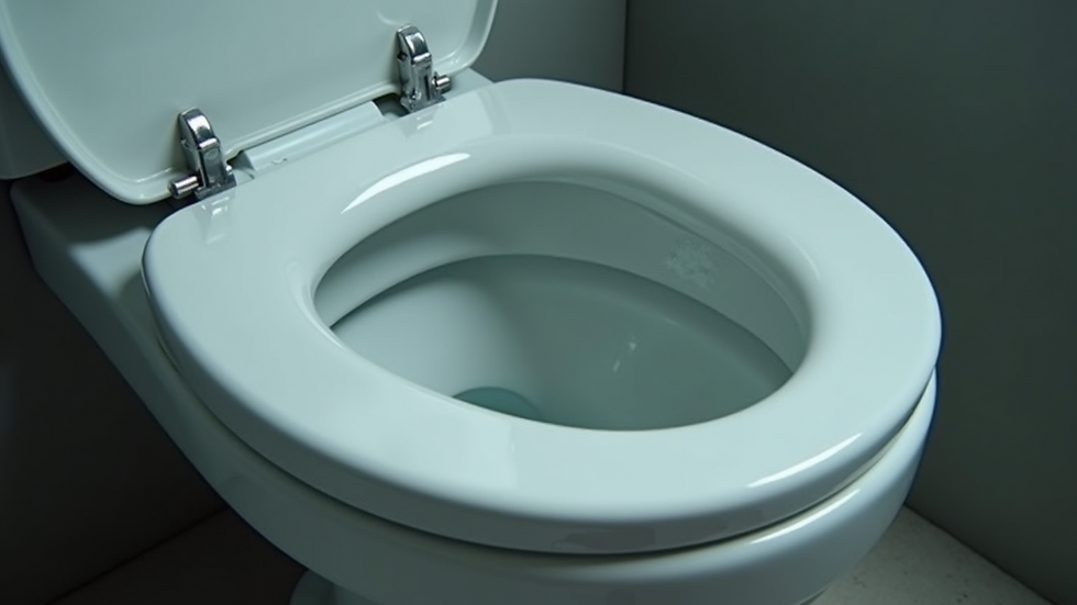 Close-up view of an overflowing toilet