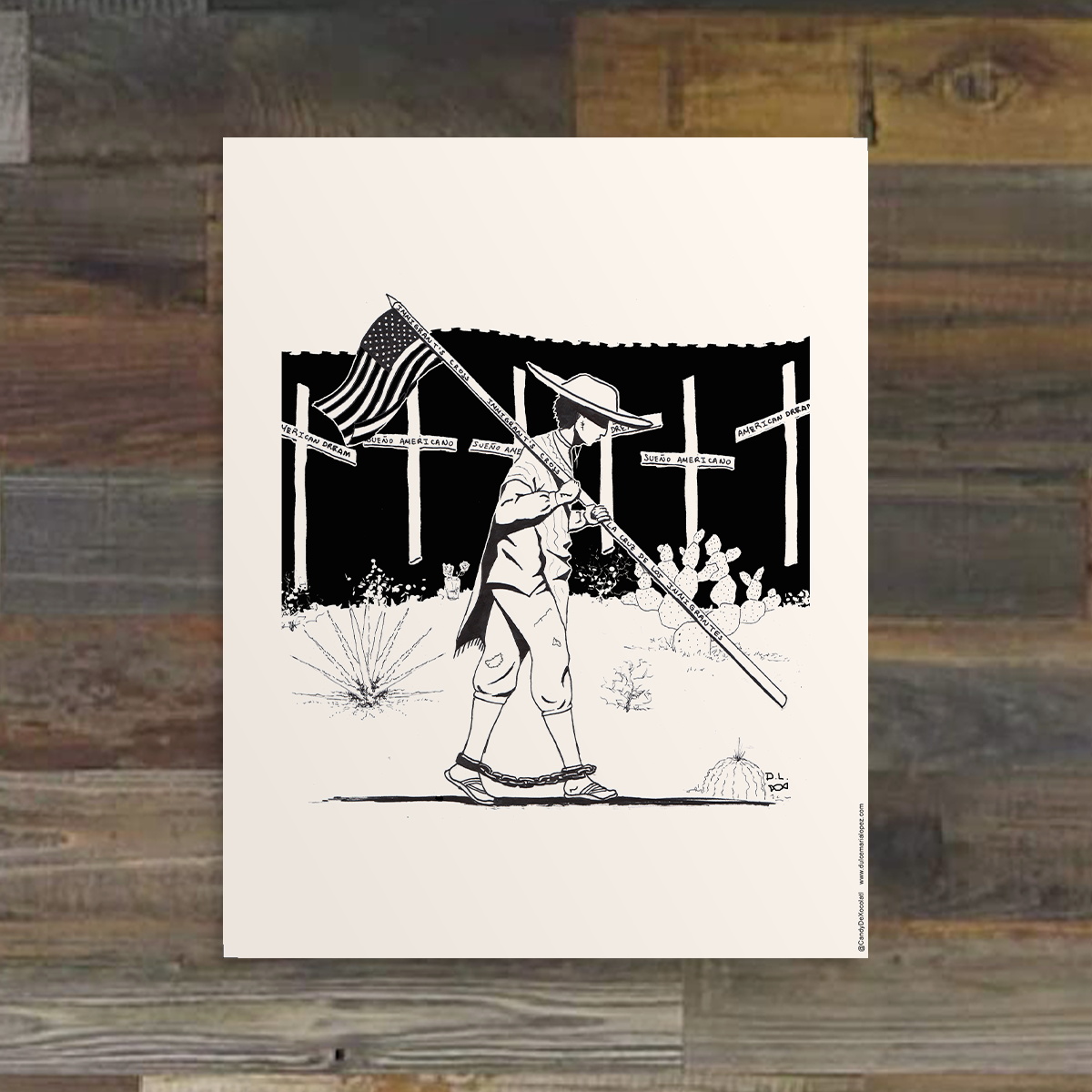 La cruz del inmigrante - Poster