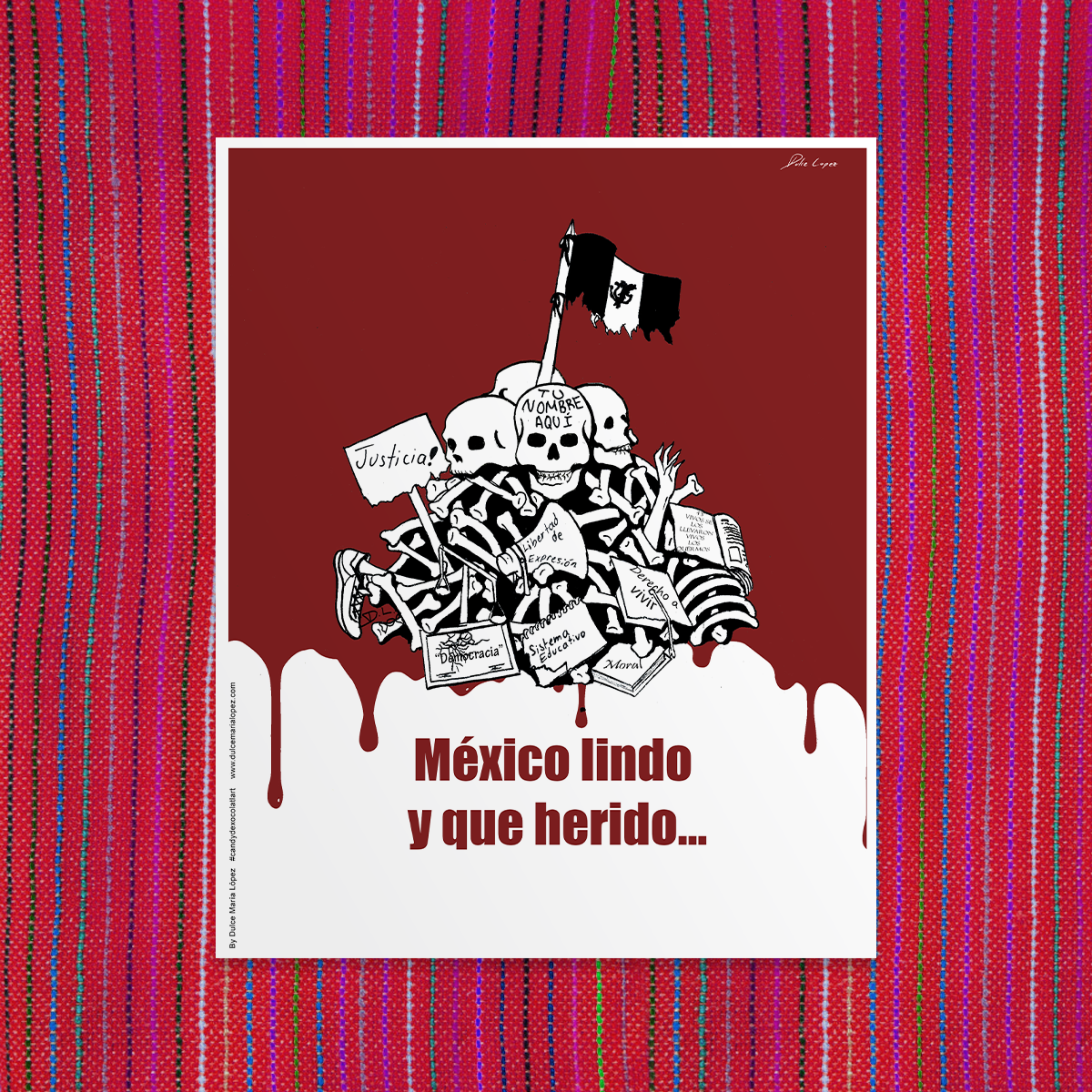 Mexico Lindo y Que Herido - Poster