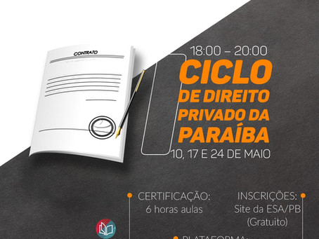 CICLO DE DIREITO PRIVADO DA PARAÍBA