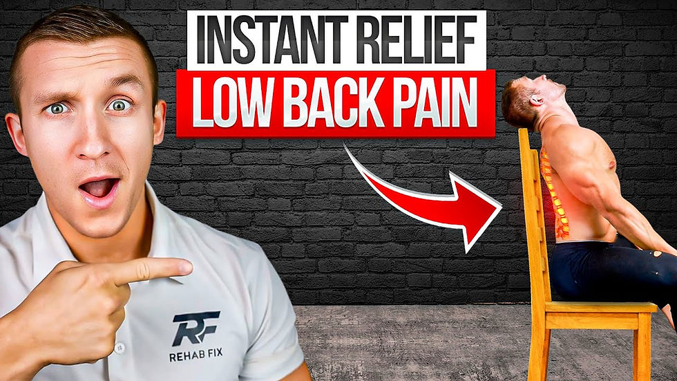 5 Best Exercises for Lower Back Pain Without Leaving Your Chair | Instant Back Pain Relief