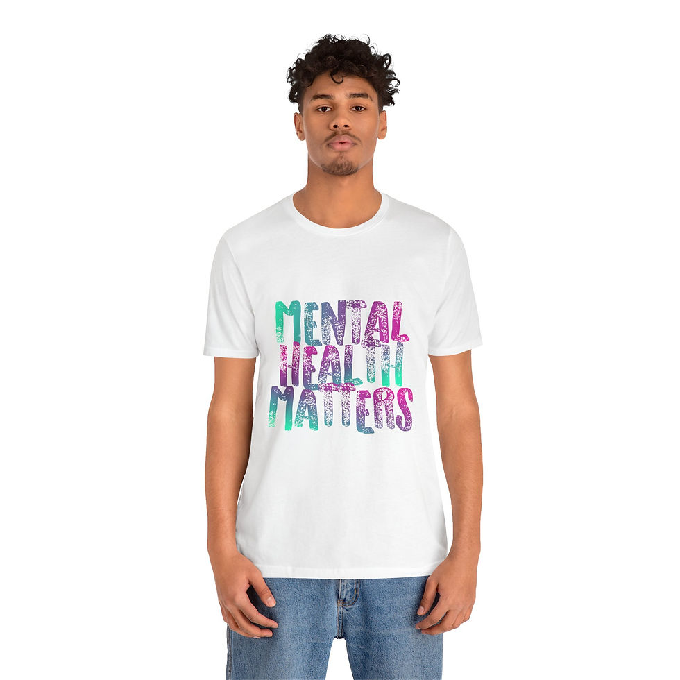 Thumbnail: Mental Health Matters - Unisex Jersey Short Sleeve Tee