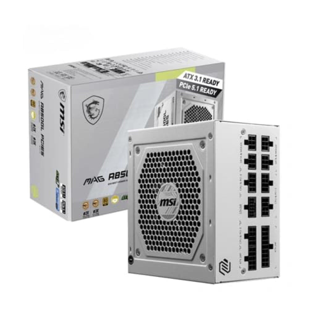 MSI MAG A850GL PCIE5 850W 80 Plus Gold Fully Modular Power Supply