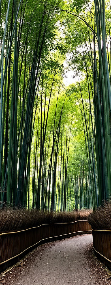 Sagano Bamboo Forest representing anxiety healing, relaxation, and emotional balance at Samsara Healing in Austin and Lakeway.