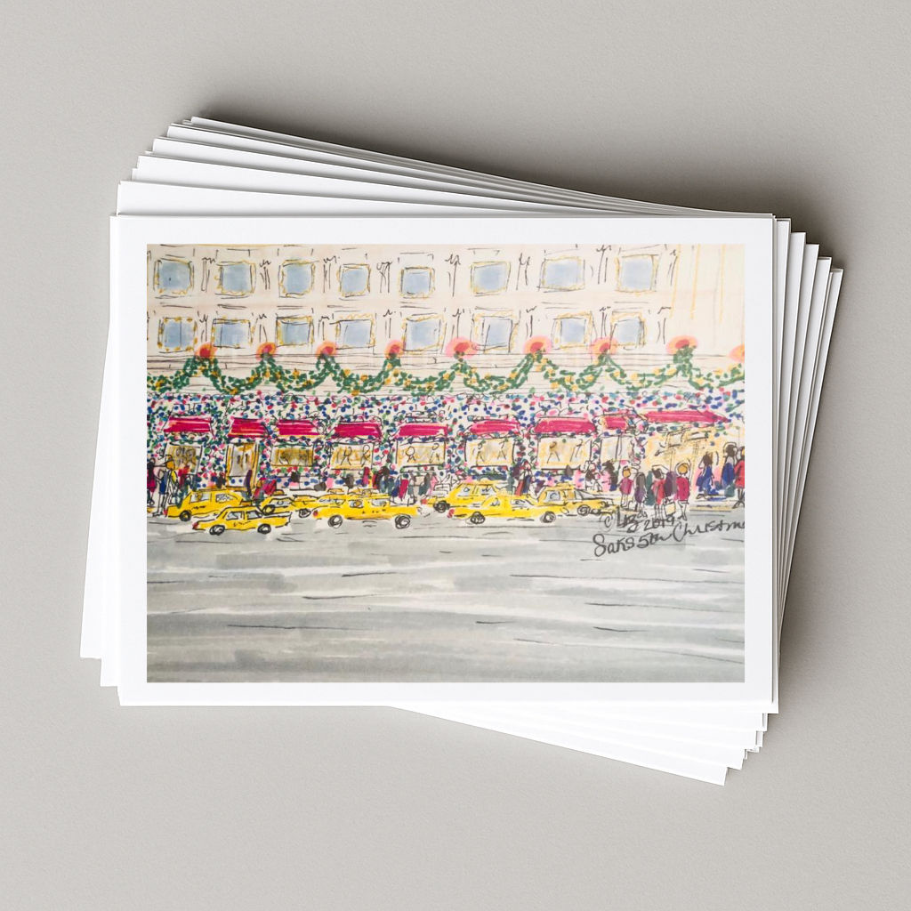 "SAKS FIFTH CHRISTMAS" NOTECARDS