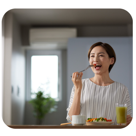 よく食べる女性