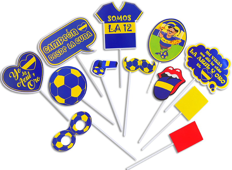 Photo Props Azul y Oro x12