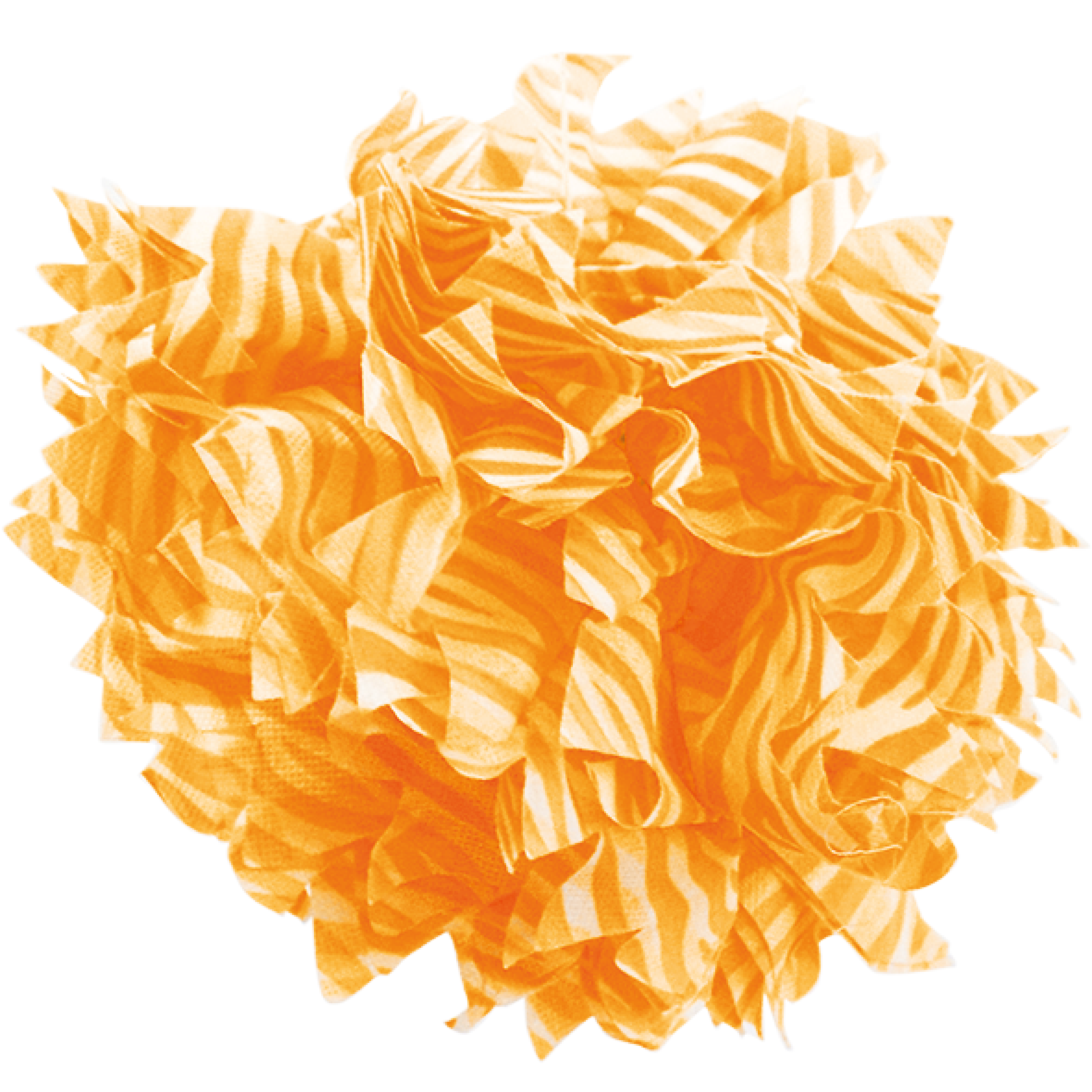 Pompon Animal Print Fluo Naranja