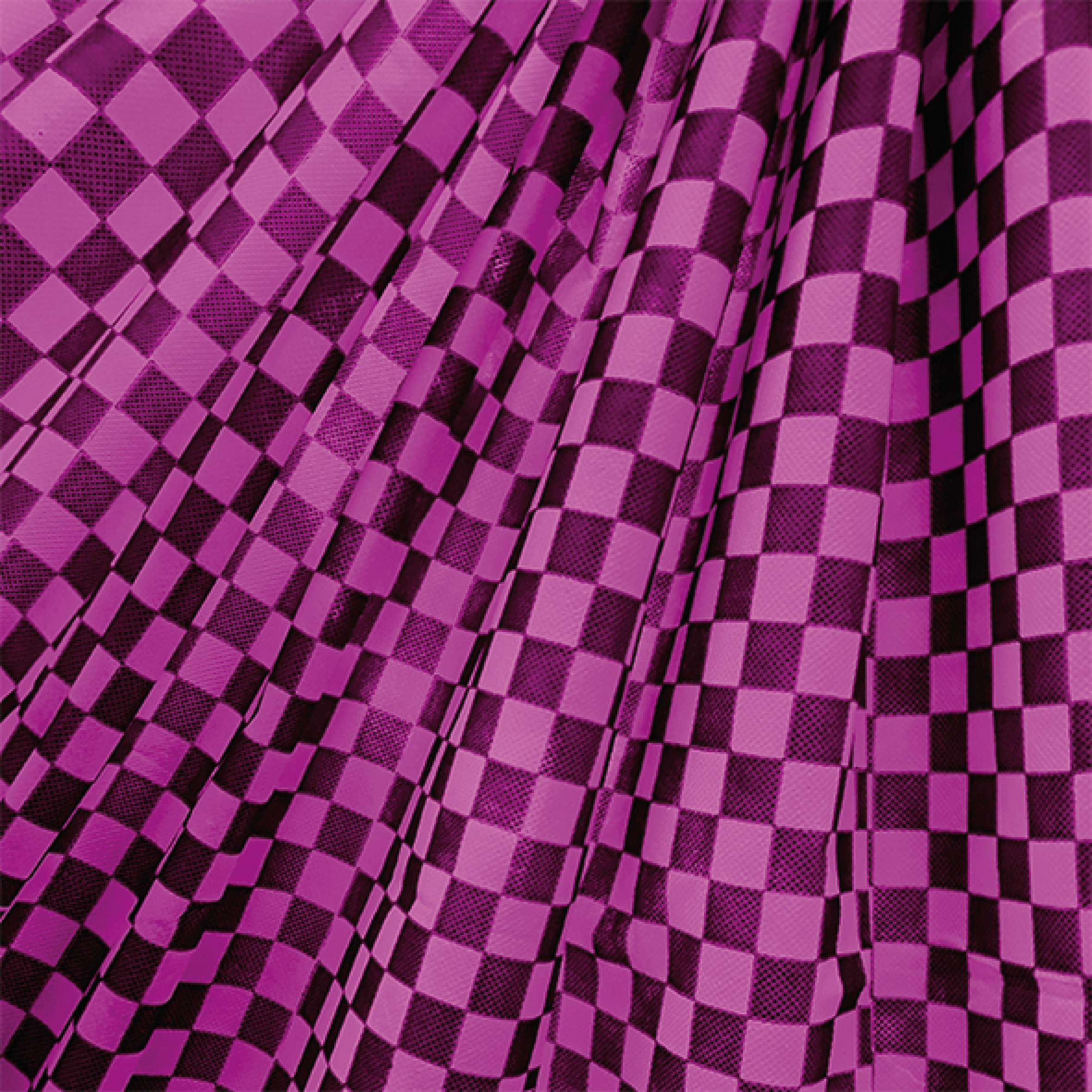 Tela Multiuso Fucsia Cuadritos Negros - 1,20 mts. X 5 mts.