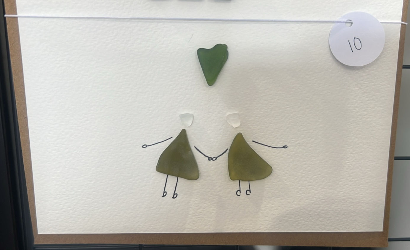Little cuties seaglass postcard 