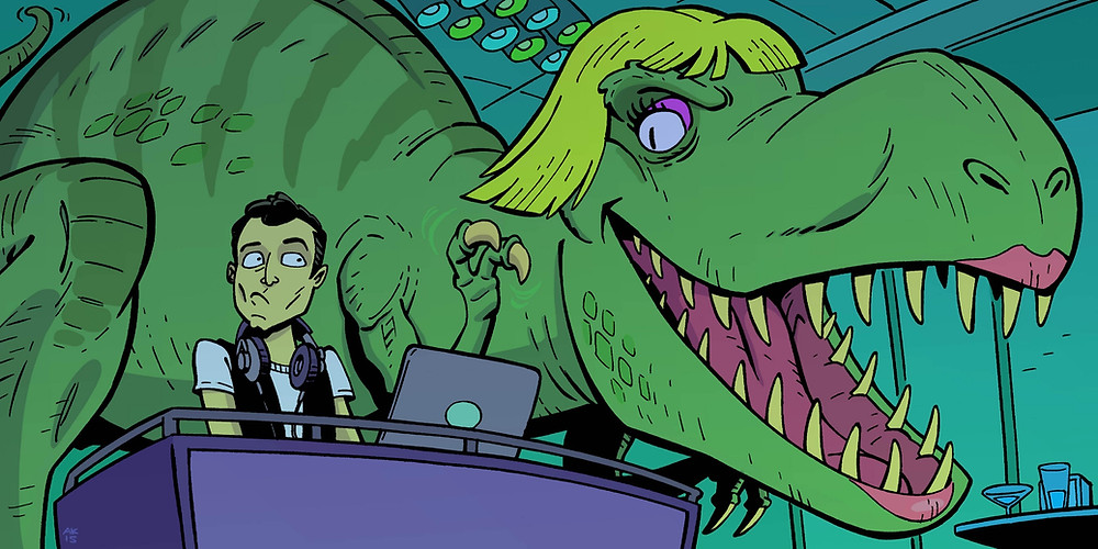 Dj cartoon