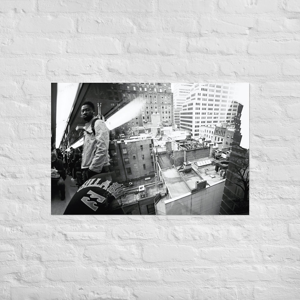 Subway and roofs photography art print