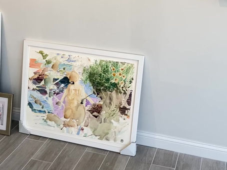 Preparation of my exhibition: a group show in Newport