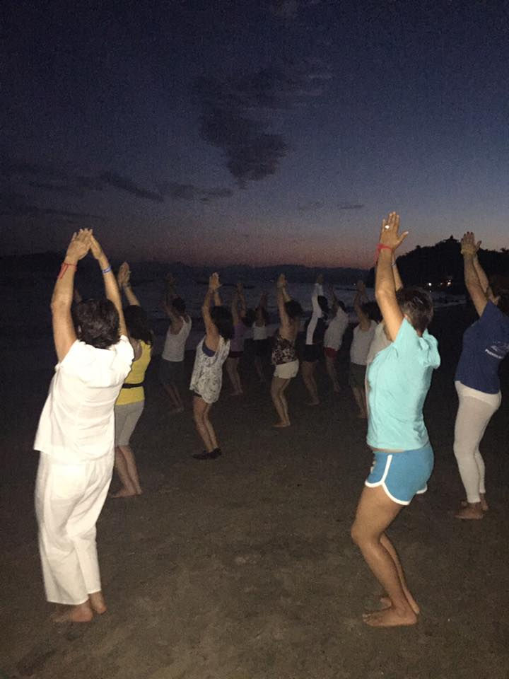 Yoga en la playa
