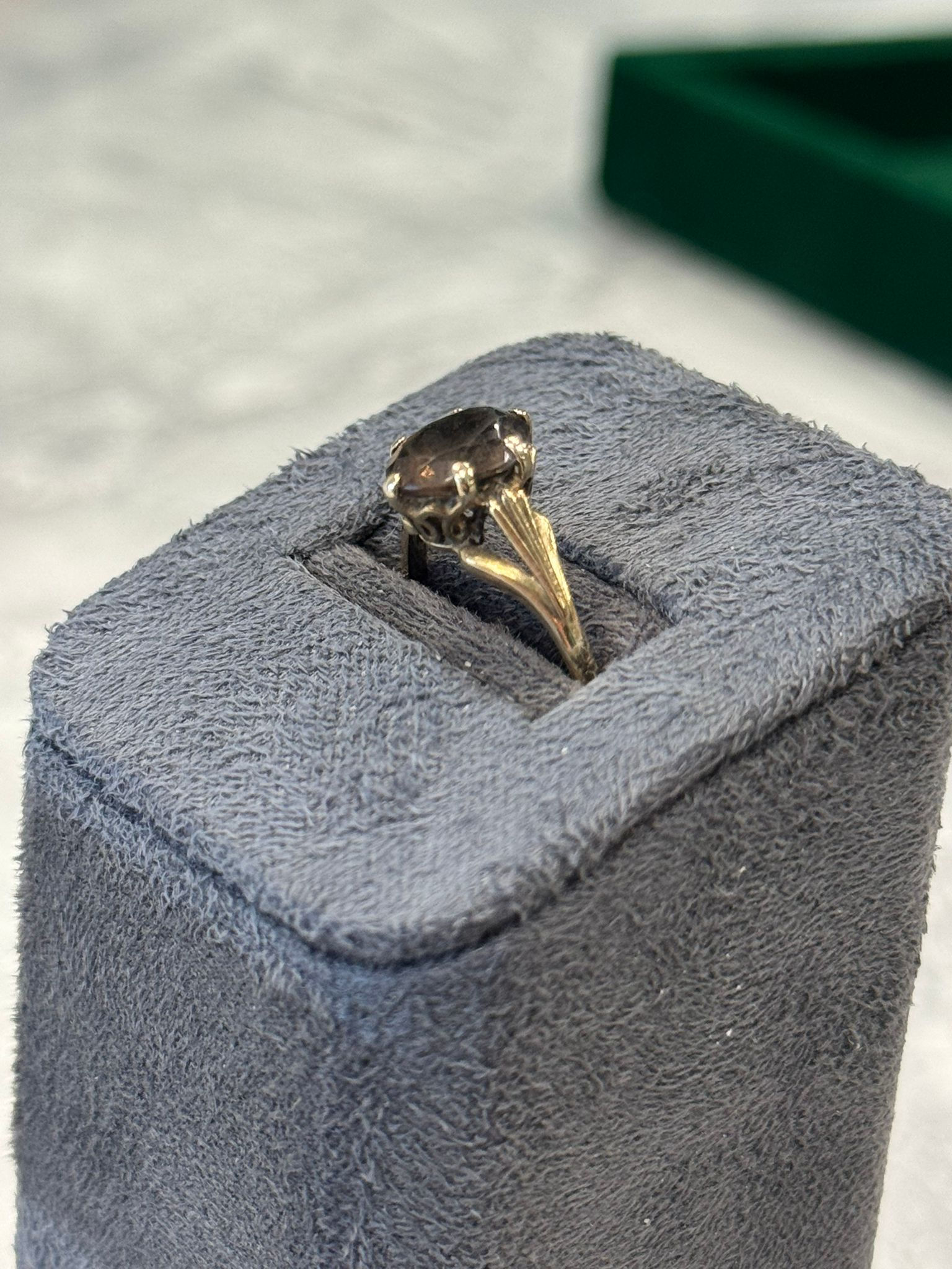 9ct Yellow Gold Smokey Quartz Ring