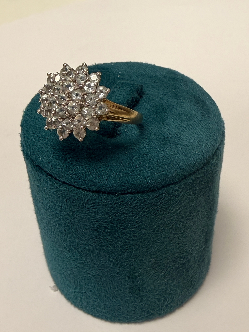 Thumbnail: 9ct Yellow Gold Cubic Zirconia Cluster Ring