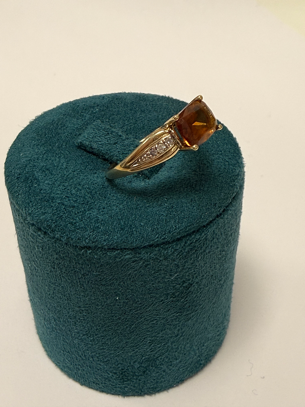 Thumbnail: 9ct Yellow Gold Citrine & Diamond Ring