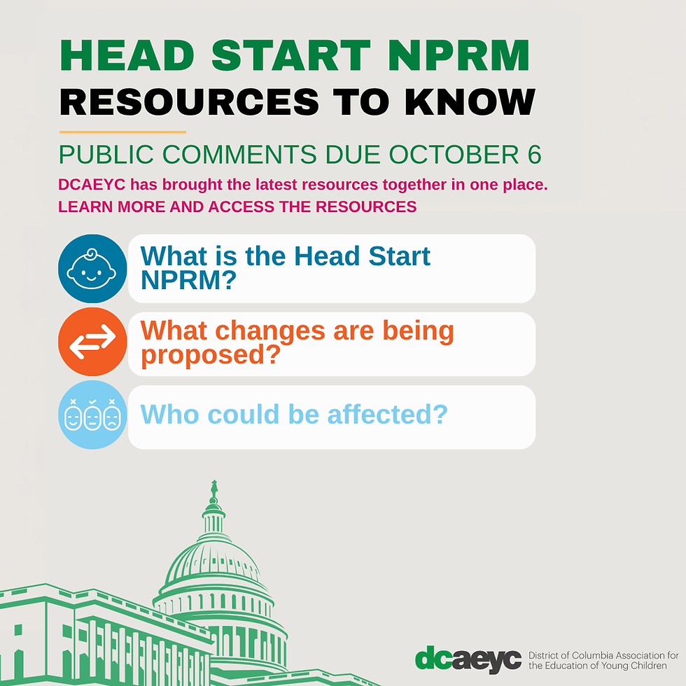 Head Start NPRM: Resources and Ways to Participate Before October 6