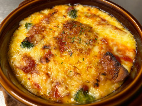 夜限定「お魚のクリームライスグラタン」