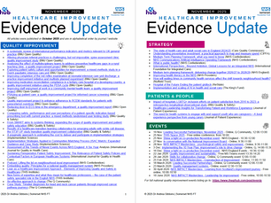 November 2025 Improvement Evidence Update