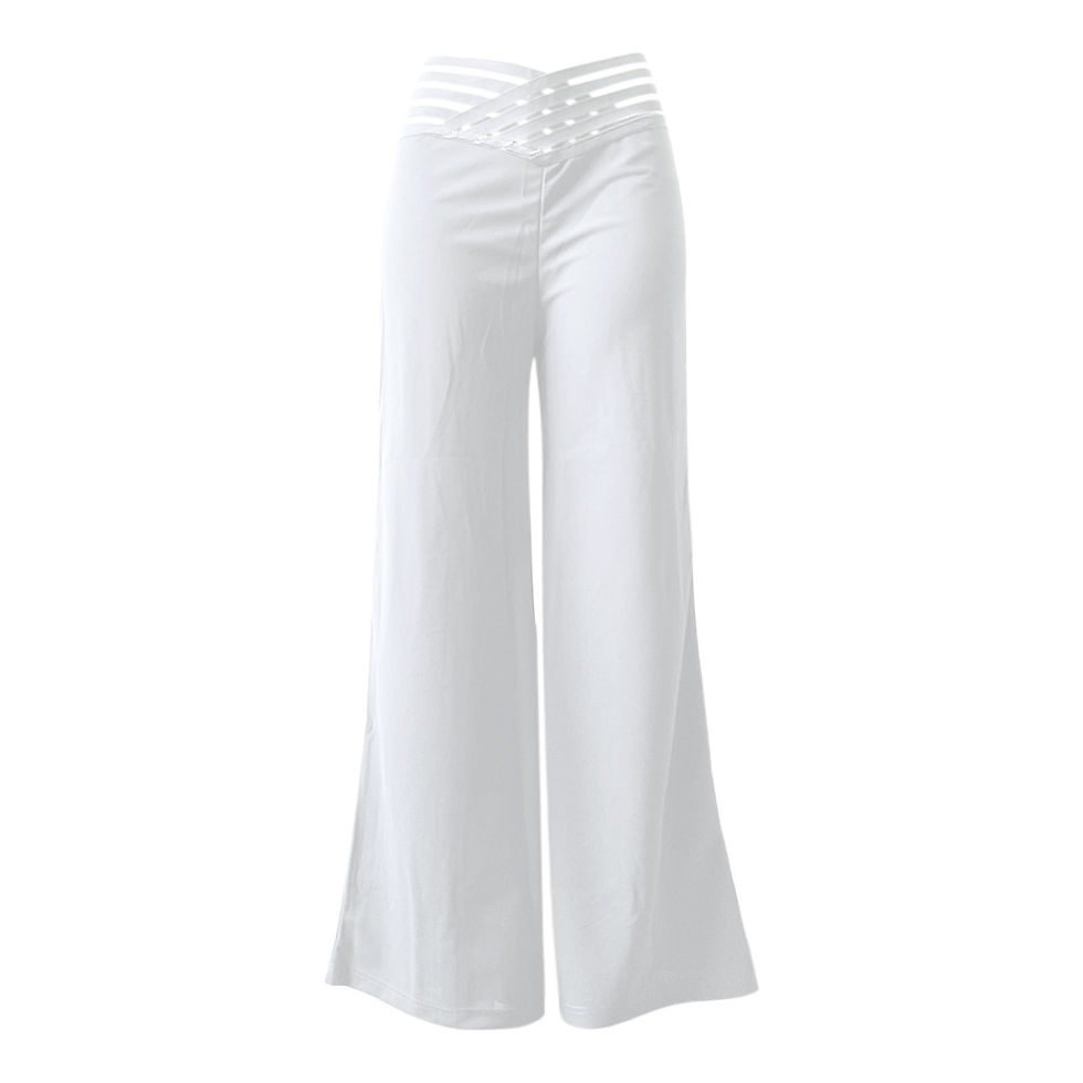 Thumbnail: Women Flared Pants Elegant Office Lady Casual High Waist Trousers Spring Summer 