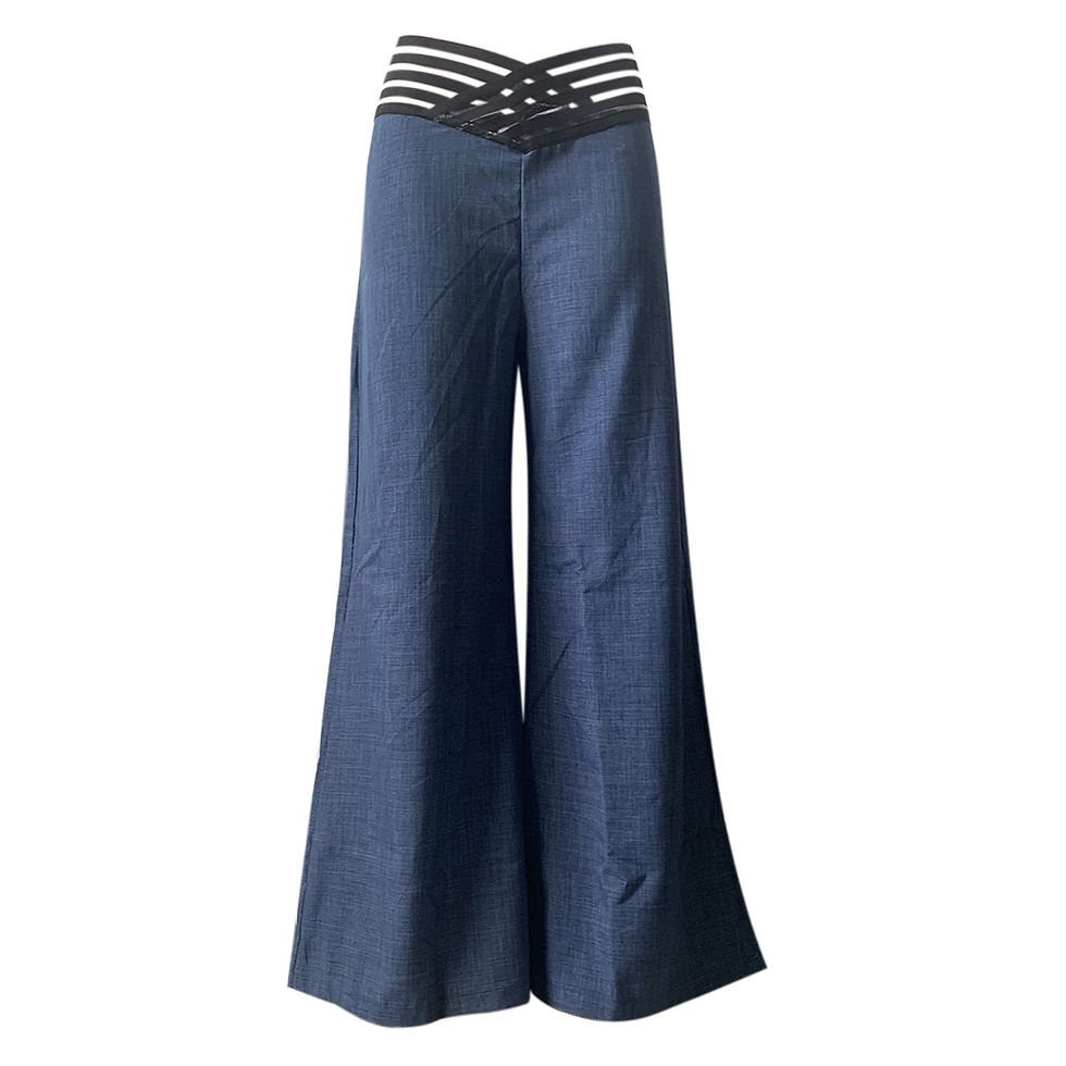Thumbnail: Women Flared Pants Elegant Office Lady Casual High Waist Trousers Spring Summer 