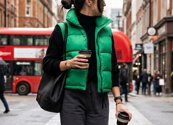 Women's Cropped Puffer Gilet