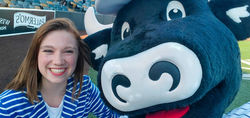 Catelyn Picco and Bo Vine, 2021 Milwaukee Milkmen National Anthem