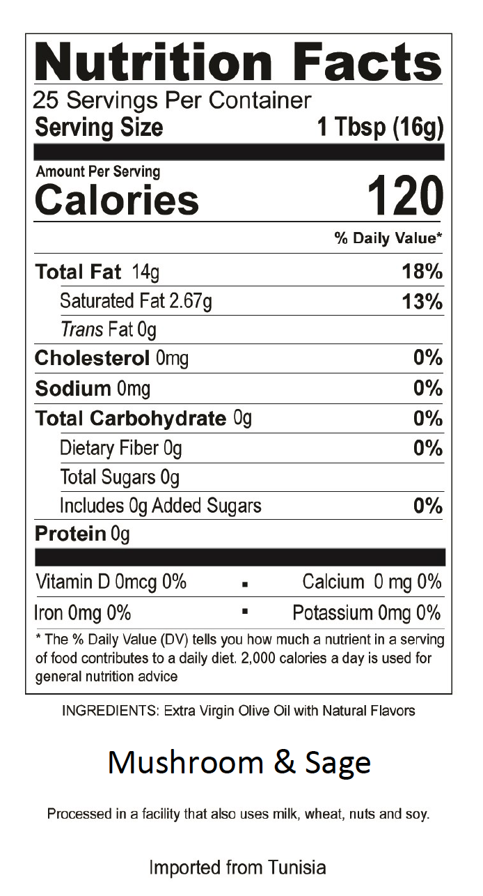 Thumbnail: Mushroom Sage Extra Virgin Olive Oil