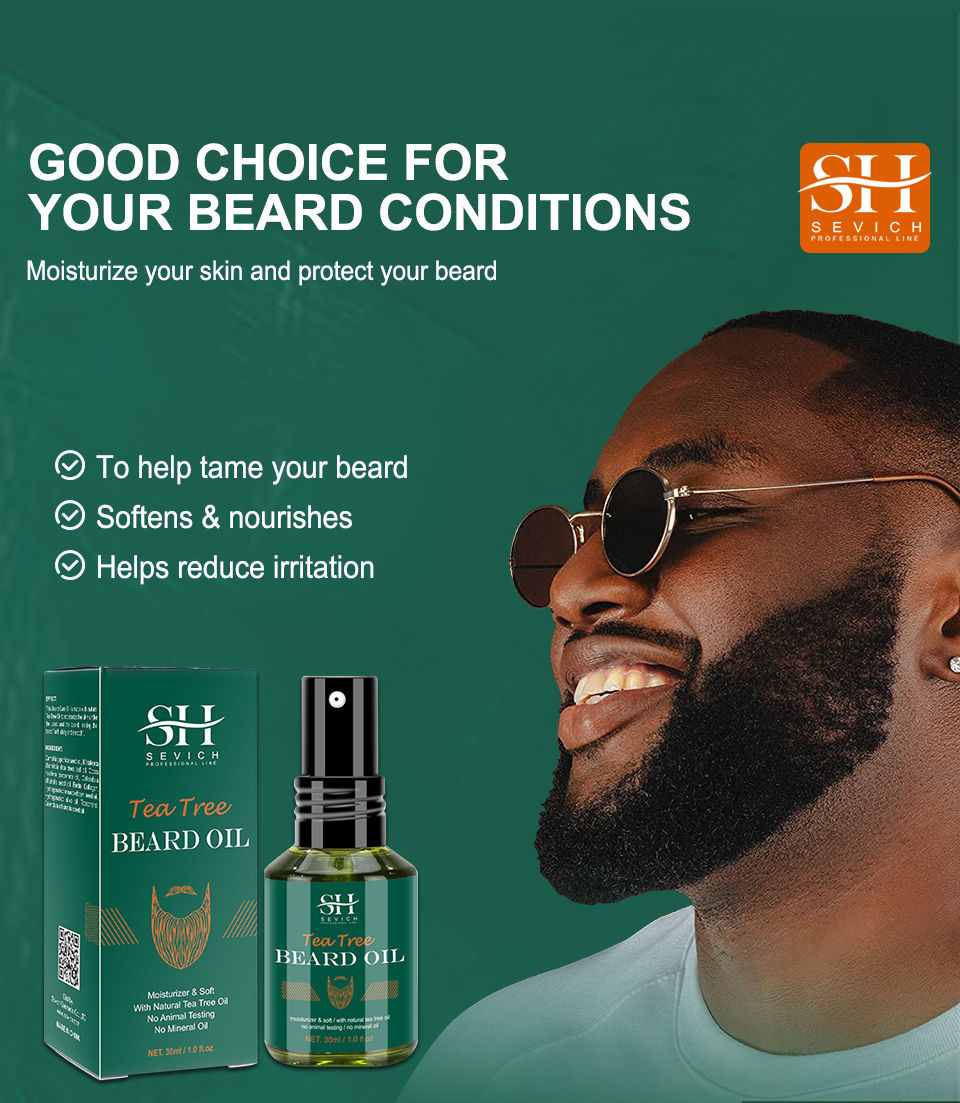 Thumbnail: Sevich  Tea Tree Growth Beard Oil Fast Effective Beard Growth And Clean Skin Thi