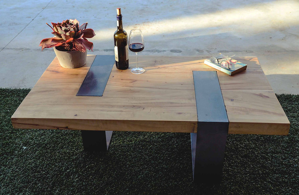 Industrial style coffee table