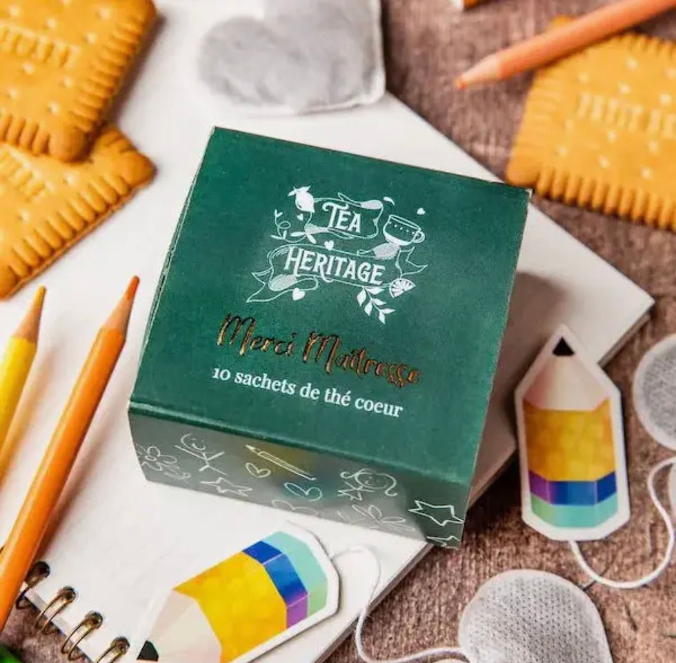 Miniature : Coffret sachet de thé Cœur « merci maîtresse »