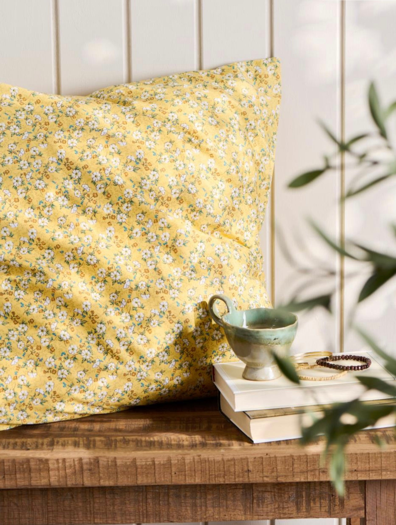 La housse de coussin fleurie 