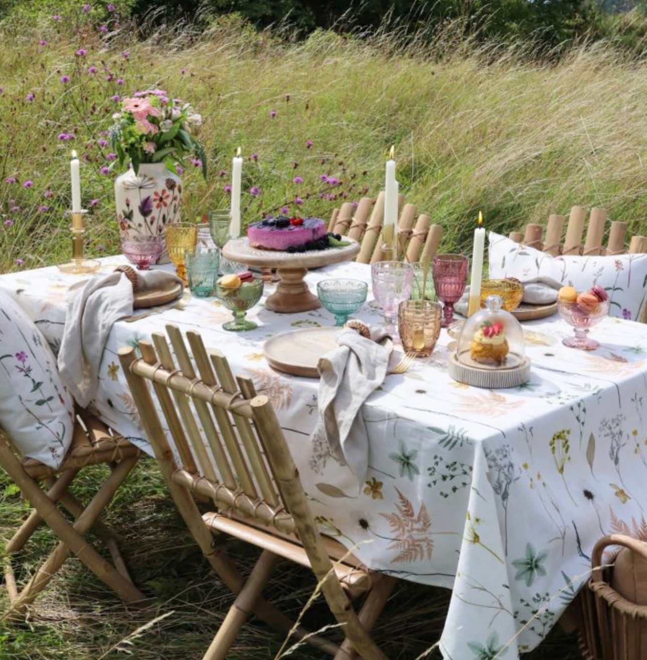 La nappe à imprimé floral