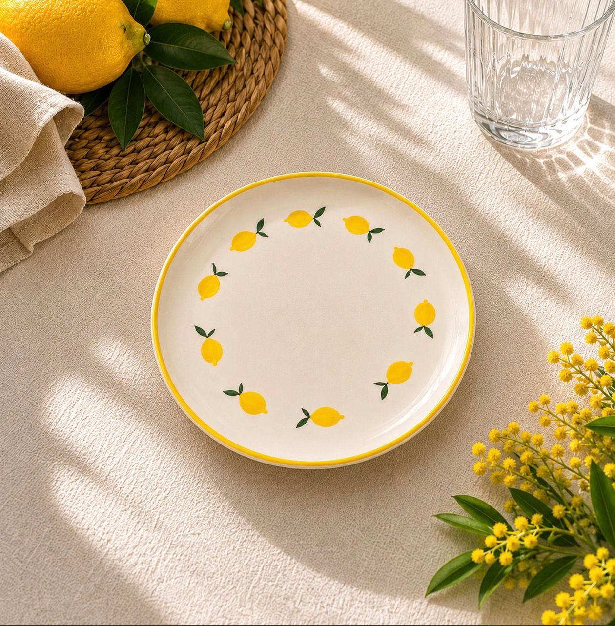 Les assiettes à dessert citron 🍋 
