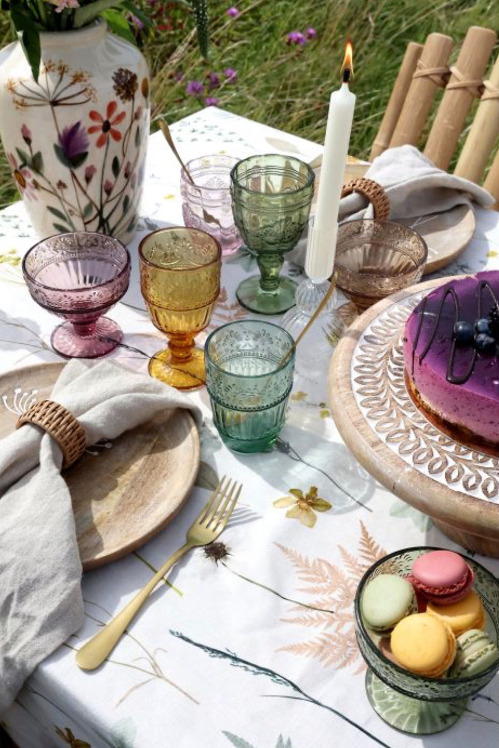 Miniature : La nappe à imprimé floral