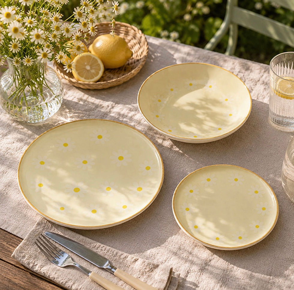 Miniature : Les adorables assiettes marguerites 🌼 
