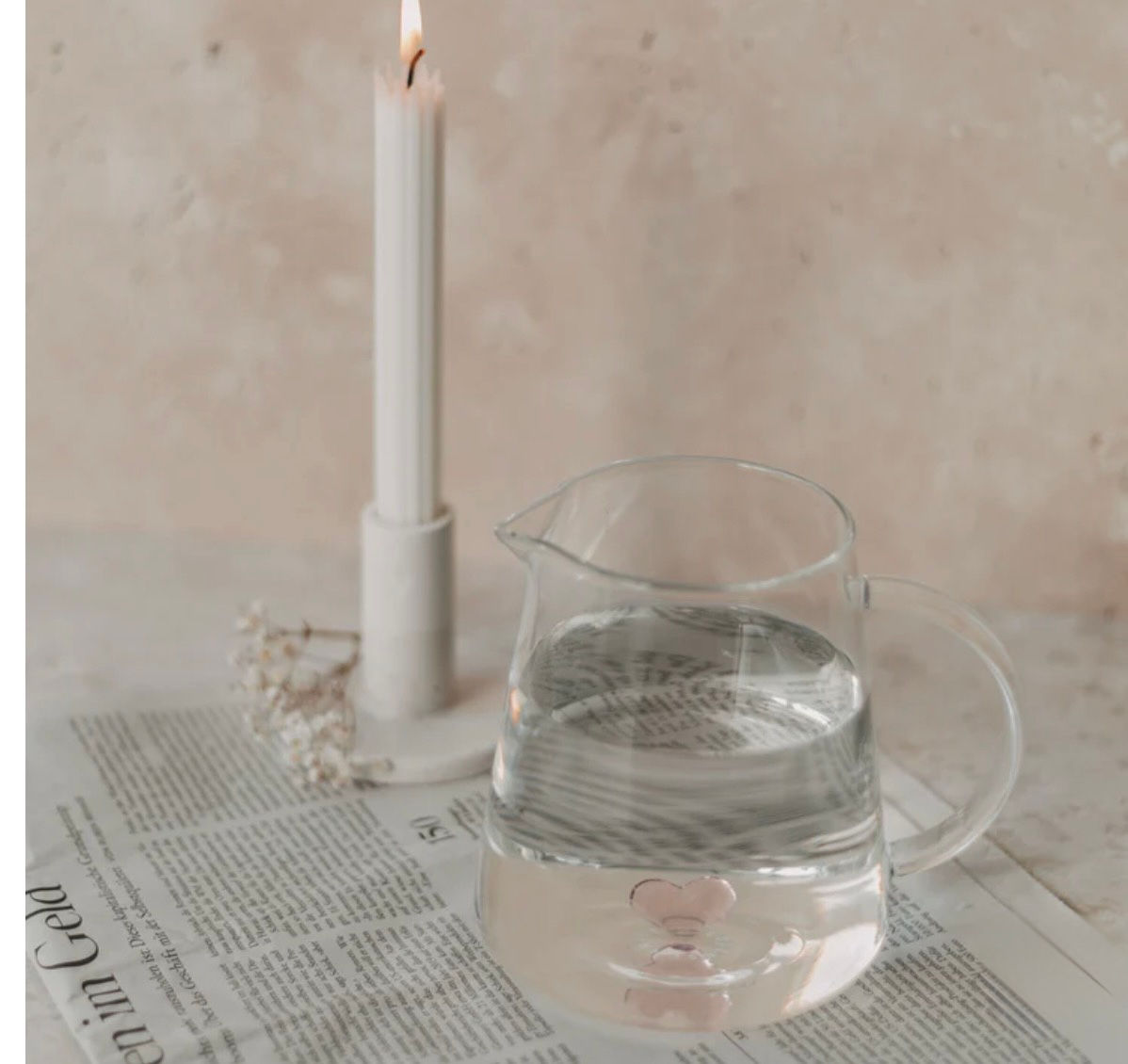 L’élégante carafe en verre artisanale 