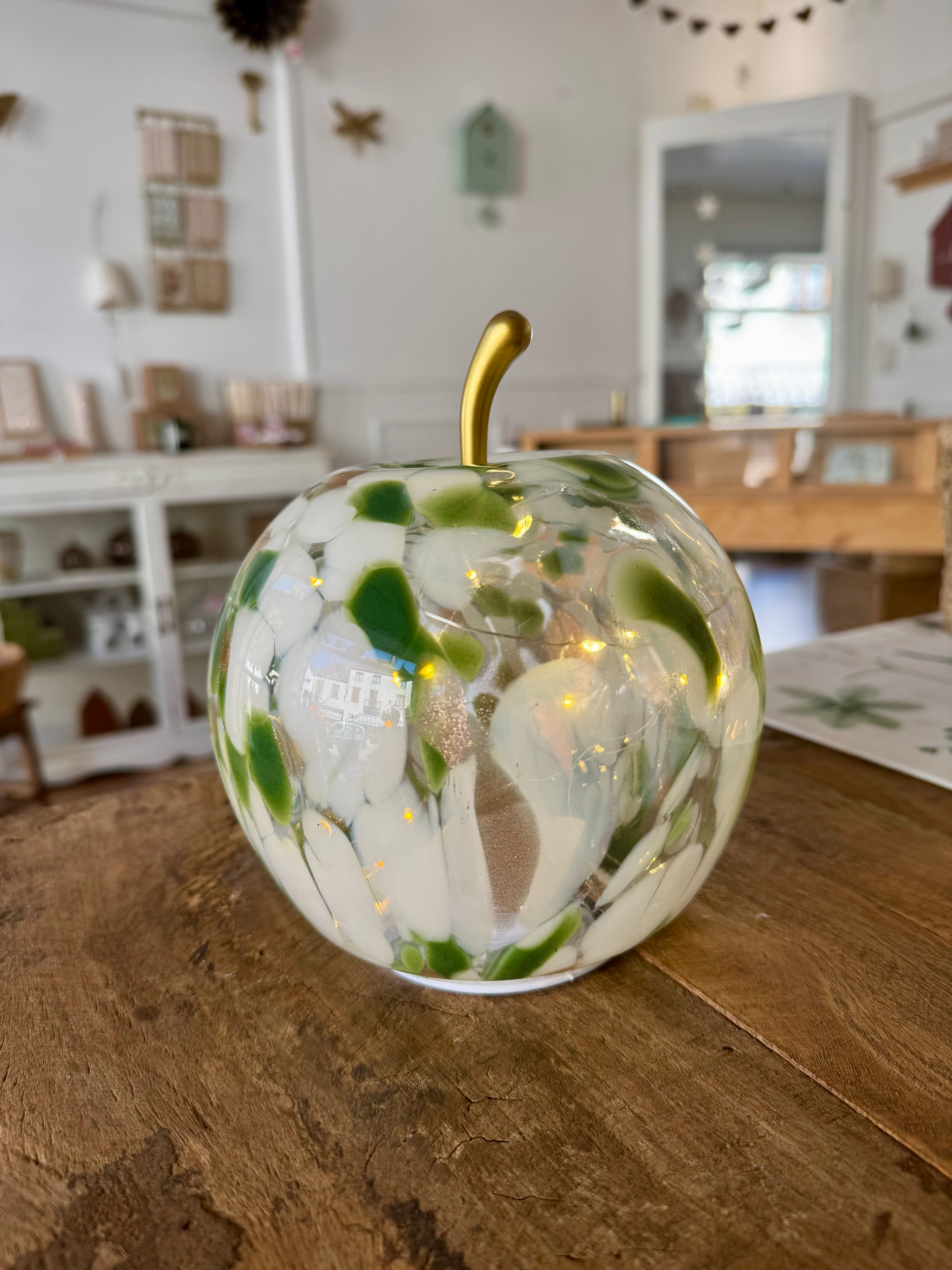 La grosse pomme lumineuse 