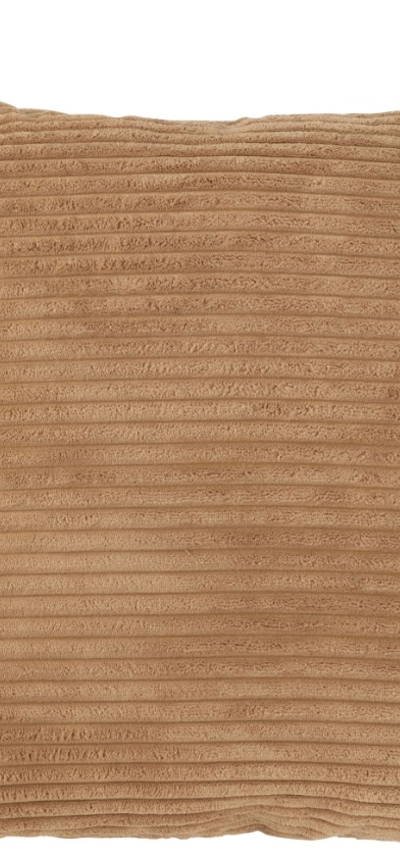 Le coussin velours caramel 