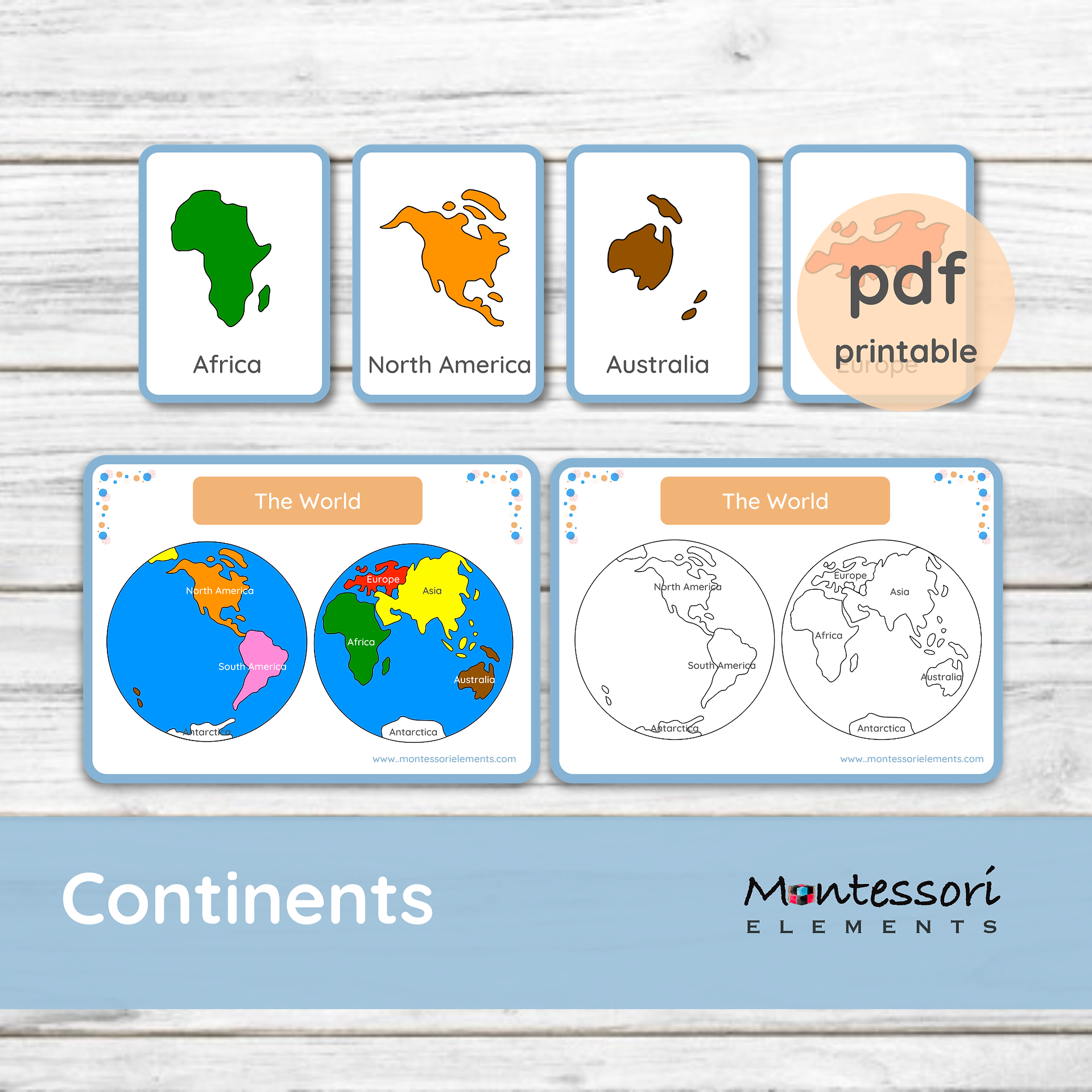 Montessori Geography Printable