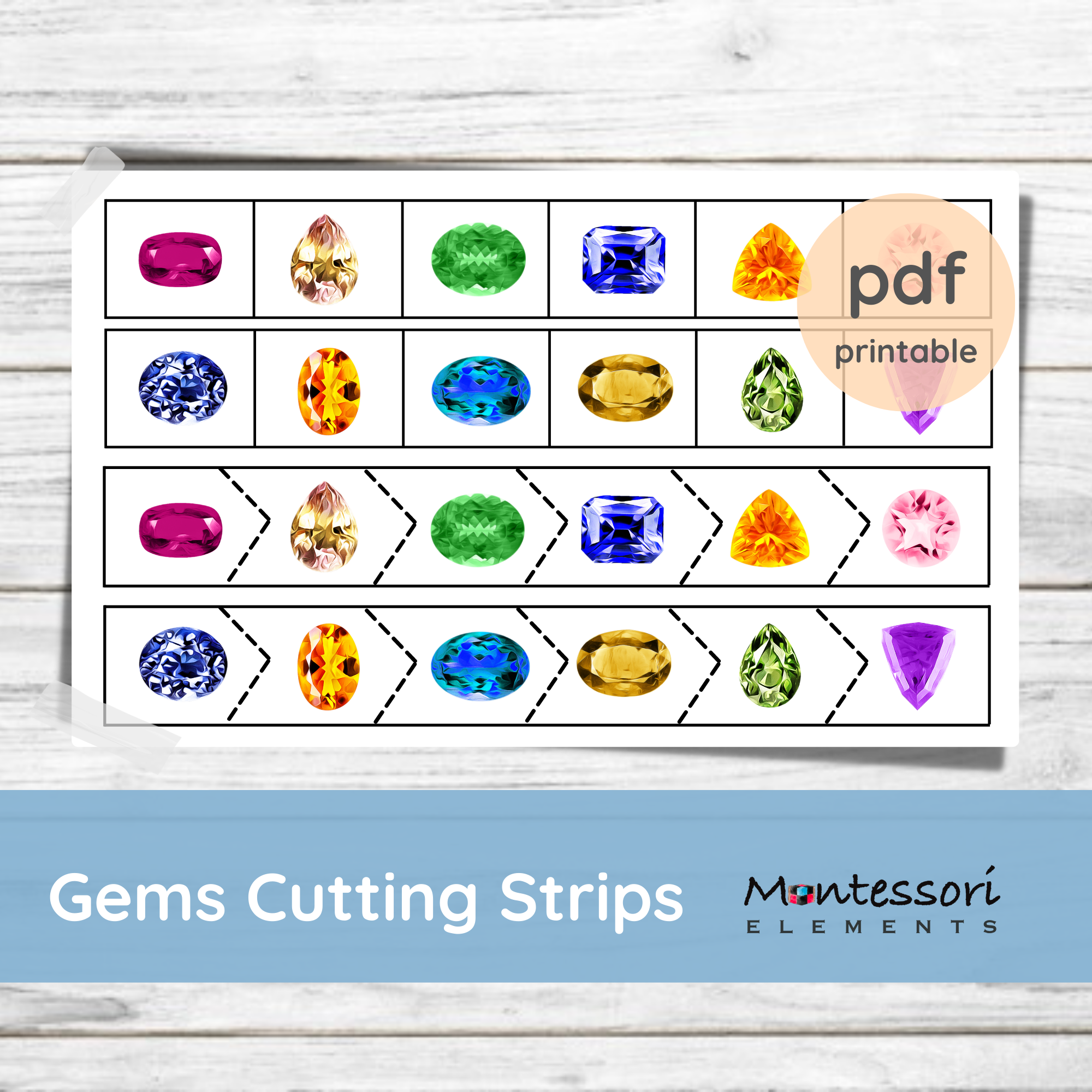 Gems Cutting Strips