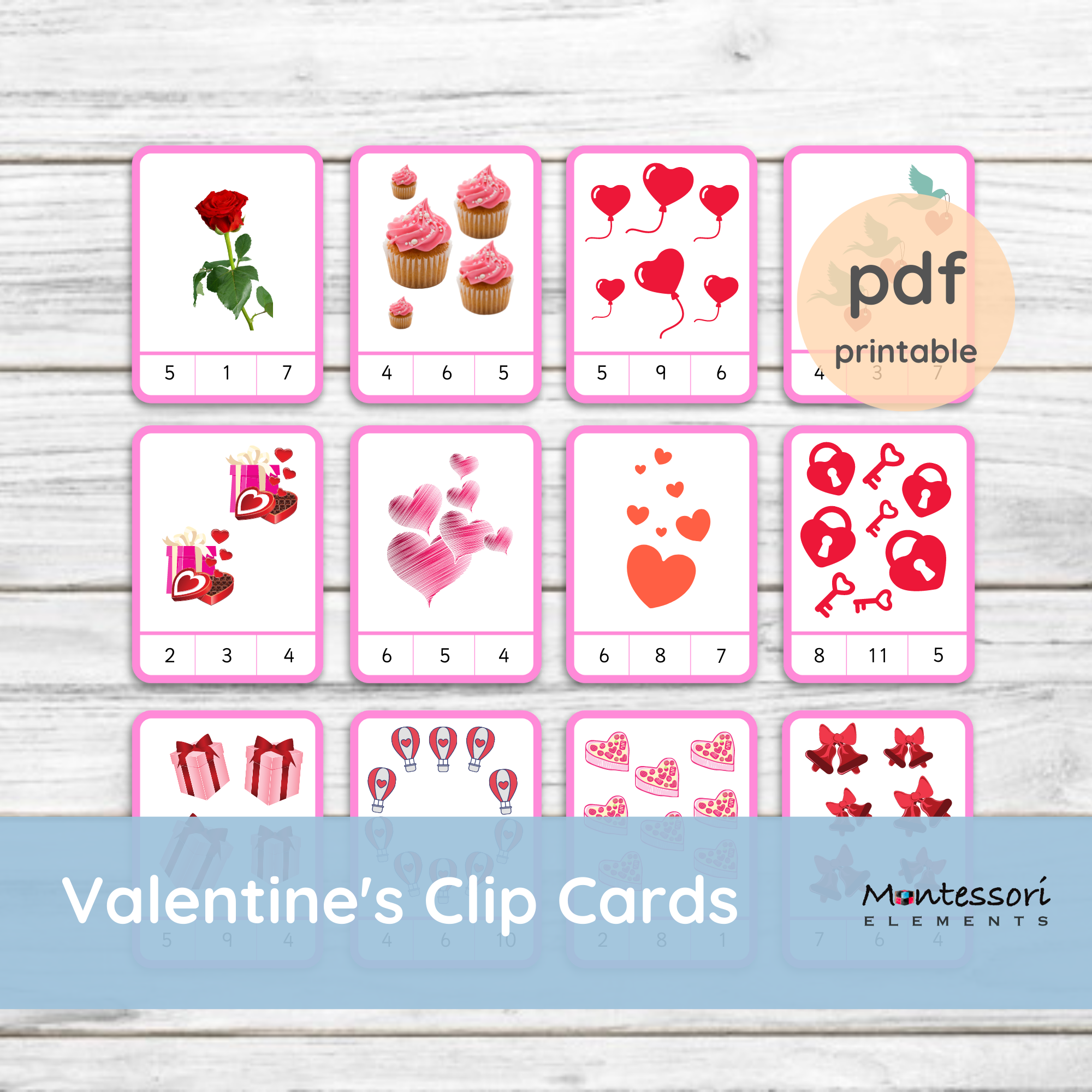 Valentine's Clip Card
