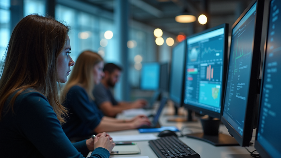 Vue rapprochée d’un écran d’ordinateur affichant une interface Teams