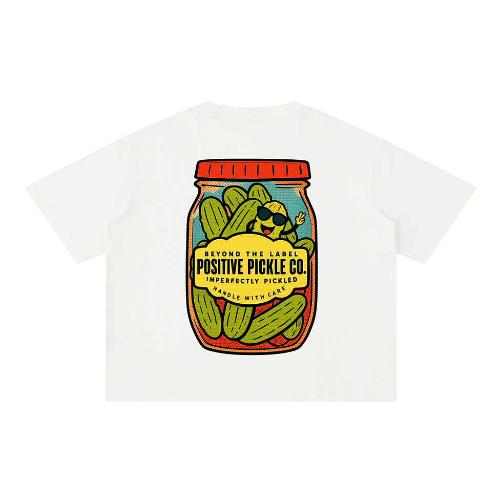Thumbnail: Positive Pickle Co. - Mineral Wash Boxy Cotton T-Shirt