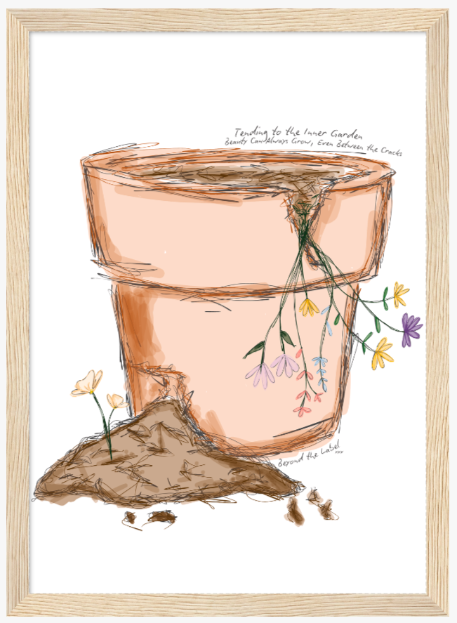 Thumbnail: BEAUTY BETWEEN THE CRACKS - FRAMED