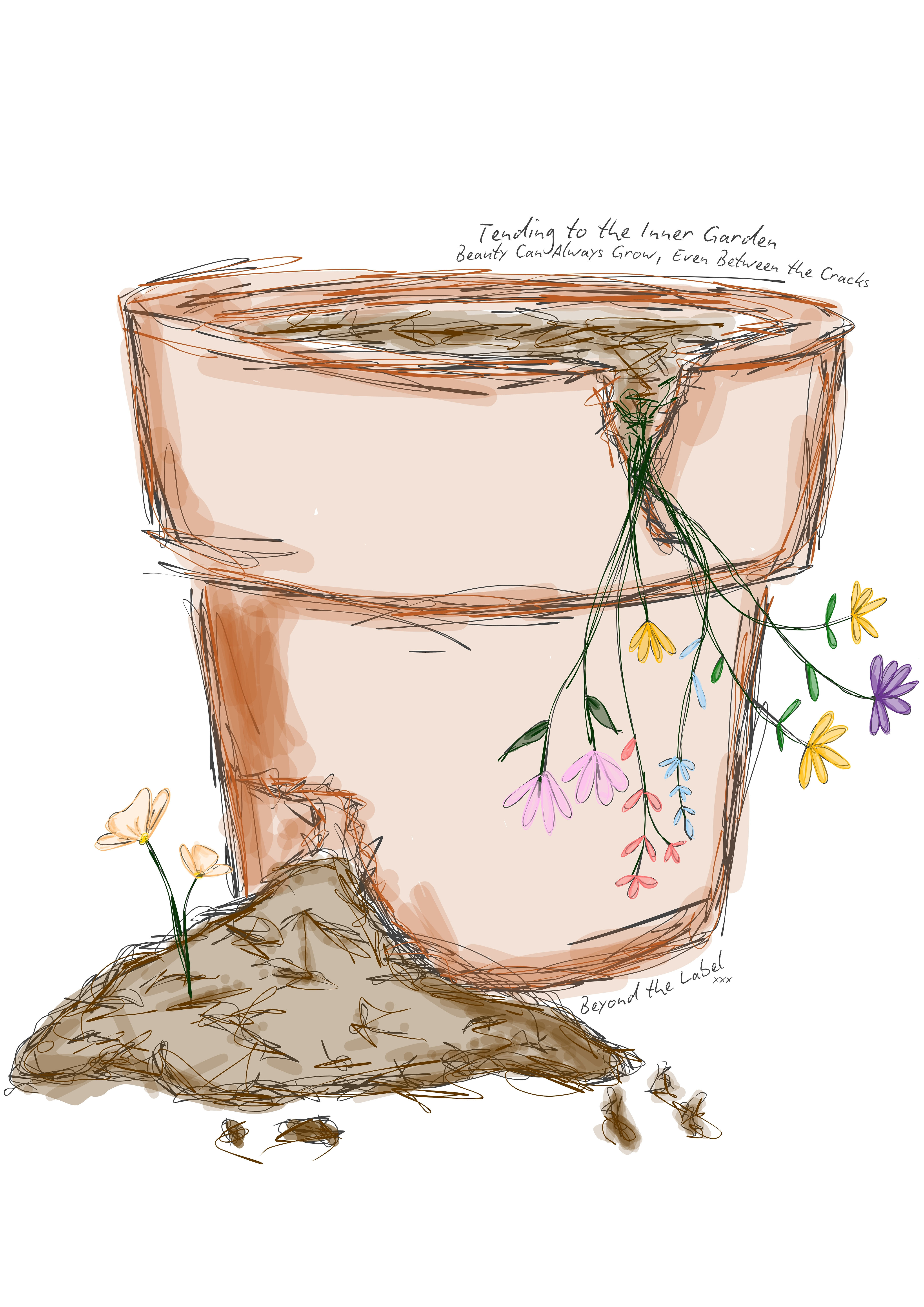 BEAUTY BETWEEN THE CRACKS - UNFRAMED