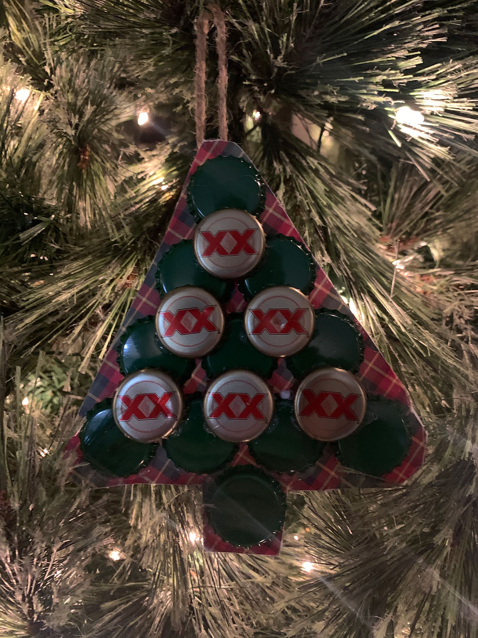 Dos Equis Brewing Bottle Cap Tree Ornament