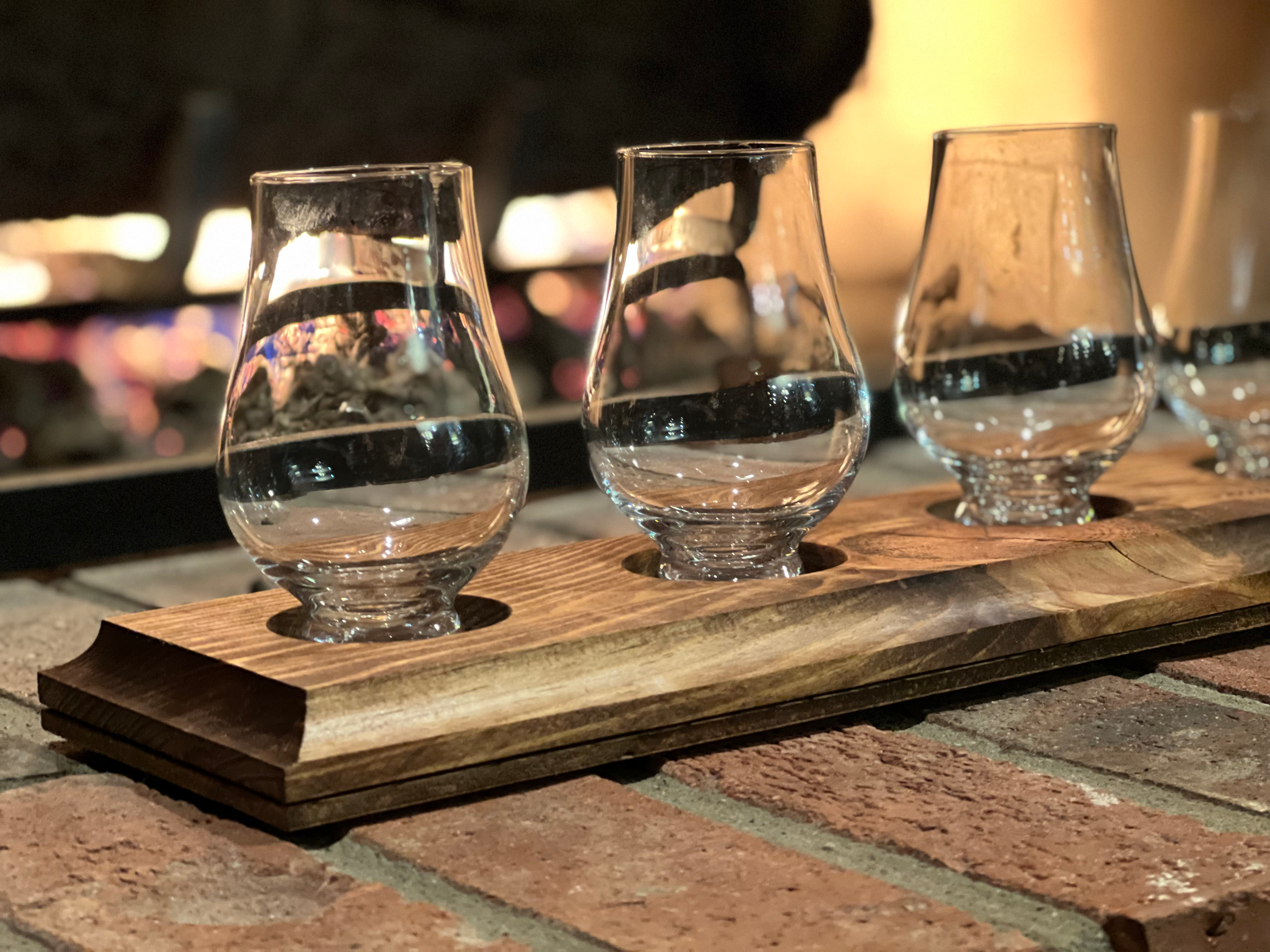 Whiskey Flight Boards - no glasses included